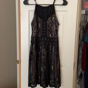 Black lace dress